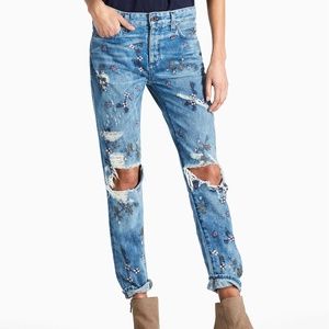 Lucky Slim Boyfriend Floral Jeans NEVER WORN!